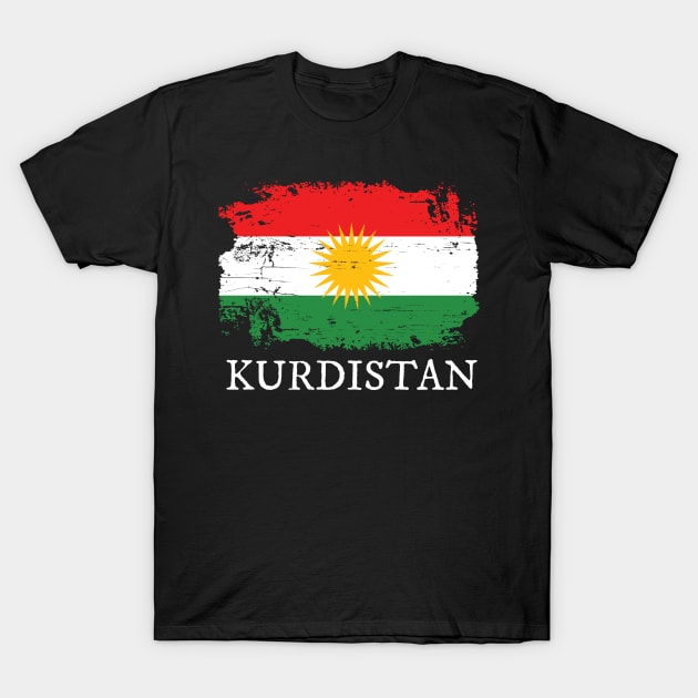 Kurdistan Flag T-Shirt by Shiva121